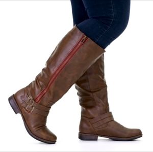 Journee Collection "Lady" Riding Boot - Extra Wide Calf